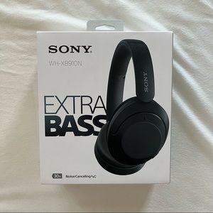 SONY WIRELESS NOISE CANCELLING OVER THE EAR HEADPHONES BLACK